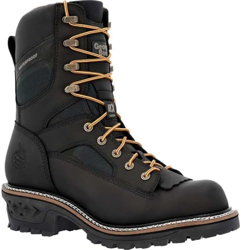 Amazon.com | Georgia Boot LTX Logger Waterproof Work Boot, Crazy